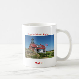 Taza De Café Luz de la isla de Seguin, Maine