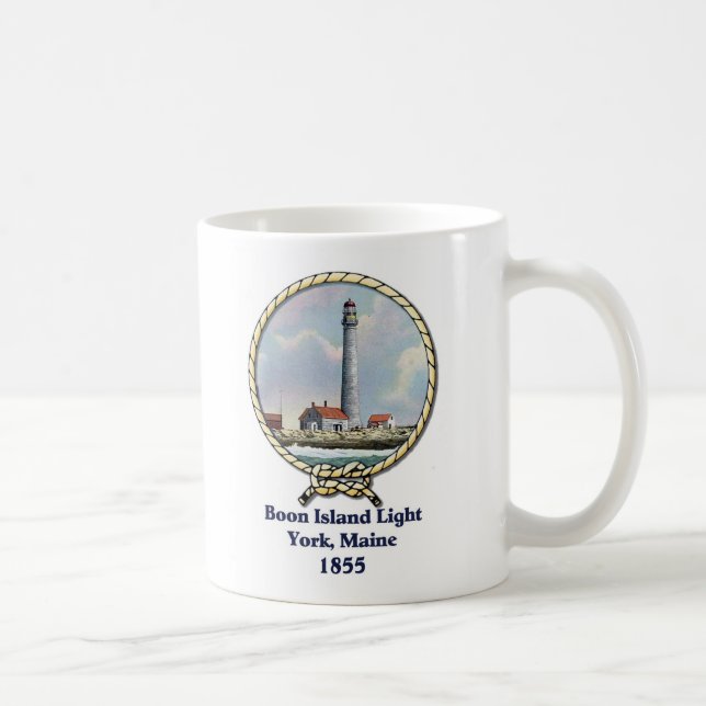 Taza De Café Luz de la isla del favor (Derecha)