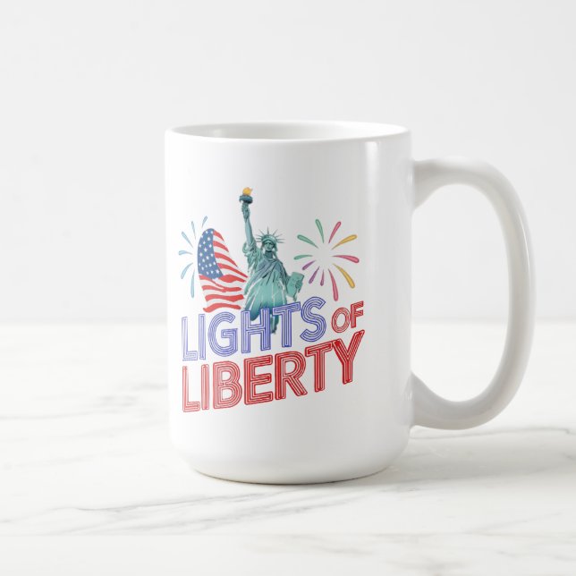 Taza De Café Luz de la libertad (Derecha)