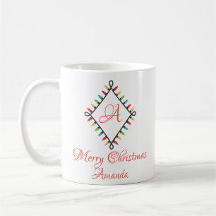 Taza De Café Luz de navidades personalizados - Coff de navidade