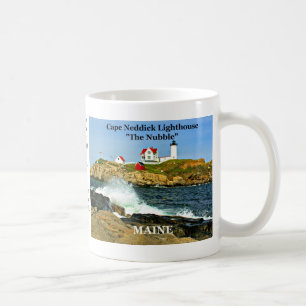 Taza De Café Luz de Neddick del cabo ("la protuberancia pequeñ