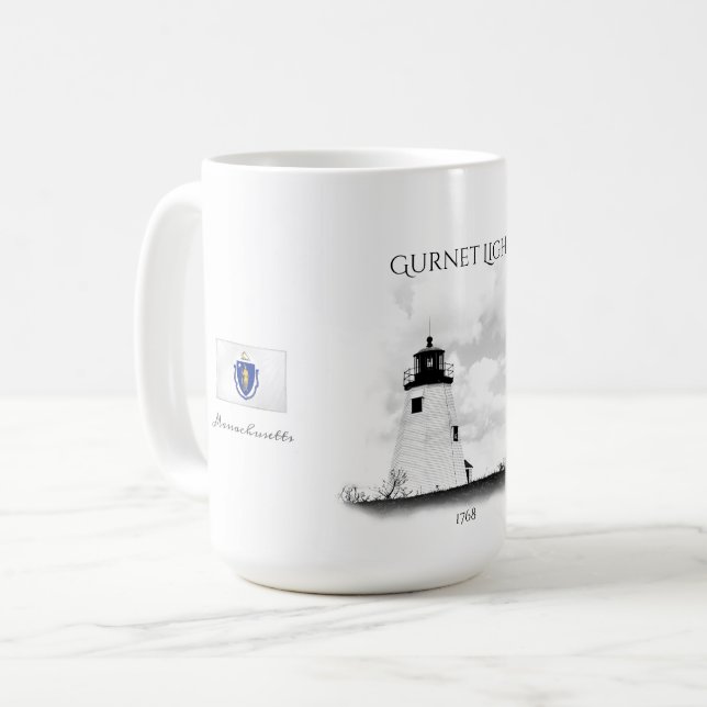 Taza De Café Luz de Plymouth (Gurnet) (Anverso izquierdo)