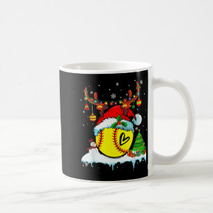 Taza De Café Luz divertida de béisbol suave de Navidad Reno cie