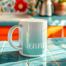Luz personalizada azul verdoso y ombre blanco