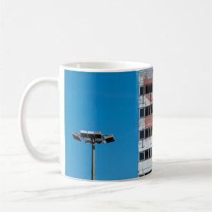 TAZA DE CAFÉ LUZ POSTAL GRIS Y NEGRO