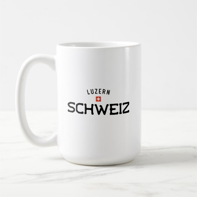Taza De Café Luzern Schweiz (Suiza Lucerna) (Izquierda)