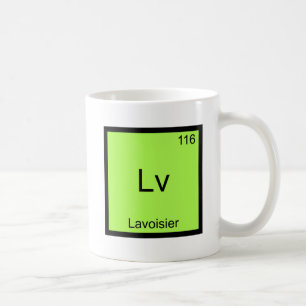 Taza De Café Lv - Camiseta divertida del símbolo del elemento q