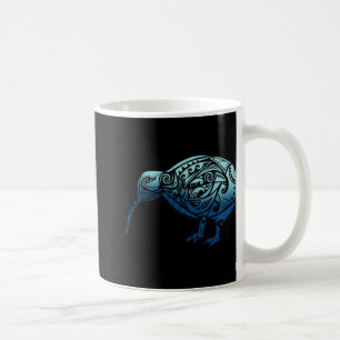 Taza De Café Lynesia Maorí Pájaro Kiwi Océano Azul Nueva Zeland
