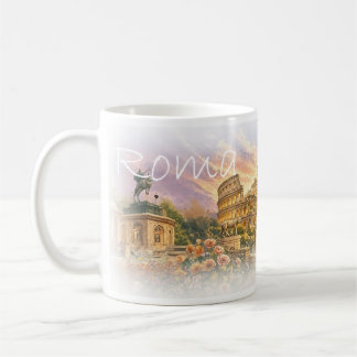 Taza De Café LZO01C mosaic of ROME, Lazio, Italy, Coffee Mug