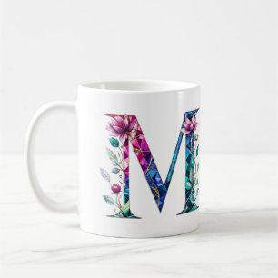 Taza De Café M Coffee Mug - Diseño floral para regalo