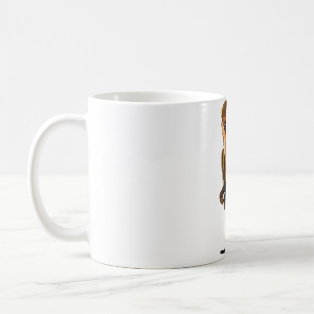 Taza De Café M es para Mona Monkey (Izquierda)