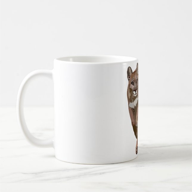 Taza De Café M es para Mountain Lion (Izquierda)