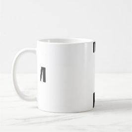 Taza de café M Monograma