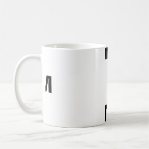 Taza de café M Monograma