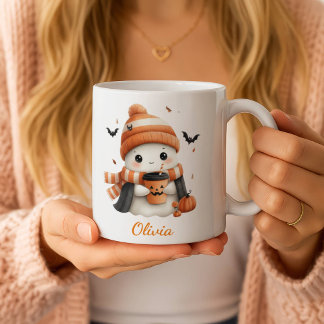 Taza De Café M personalizado: Fantasma Acogedor y Especias de C
