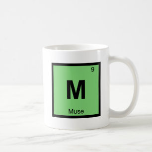 Taza De Café M - Símbolo de tabla periódica de química grieg
