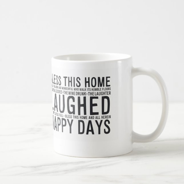 Taza De Café MA014 bendicen este hogar (Derecha)