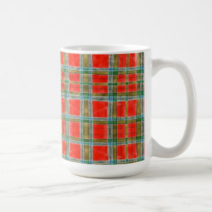Taza De Café MAC BAIN TARTAN Tall White Mug