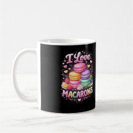 Taza De Café Macarons de Amor Dulce