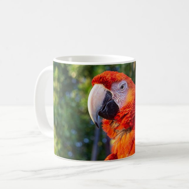 Taza De Café Macaw Bird (Anverso izquierdo)