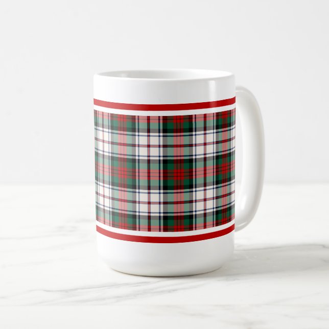 Taza De Café MacDuff Vestido de Clan Tartan Scottish Plaid (Anverso derecho)