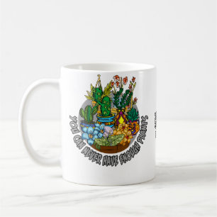 Taza De Café Maceta De Cactus Nunca Puedes Tener Demasiadas Pla