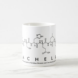 Taza De Café Machelle peptide name mug