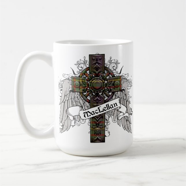Taza De Café MacLellan Tartan Cross (Izquierda)