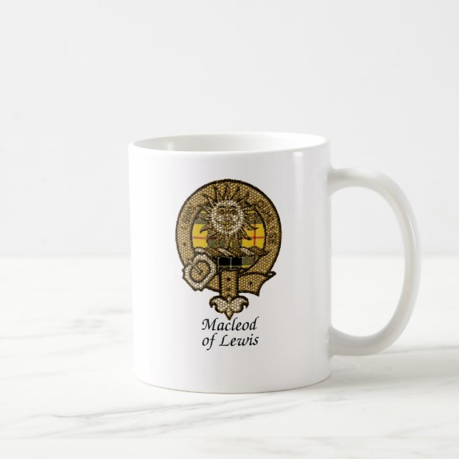Taza De Café Macleod del escudo del clan de Lewis (Derecha)