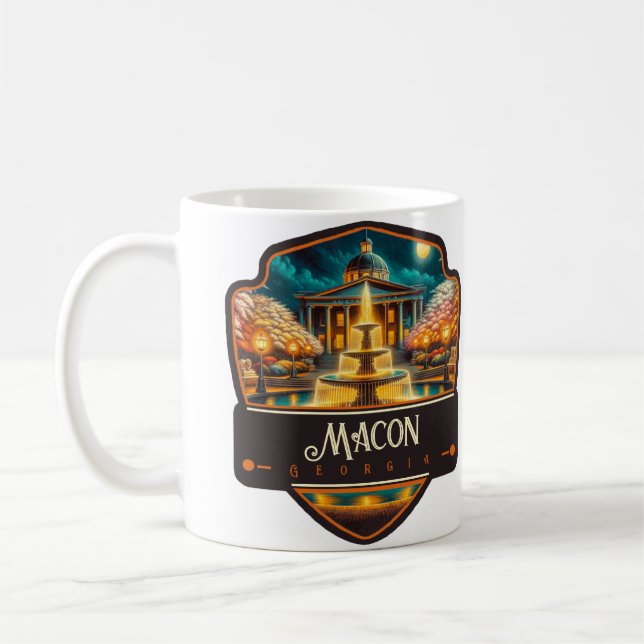 Taza De Café Macon, Georgia | Vintage (Izquierda)