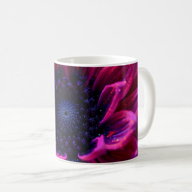Taza De Café Macro Fuchsia Nebula (Anverso derecho)