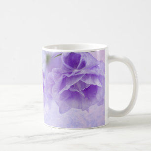 Taza De Café Macro morada de Campanella flor