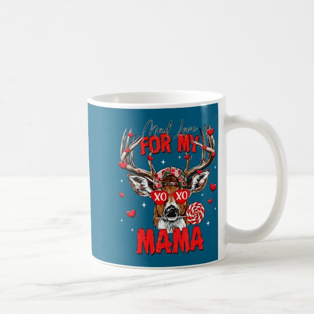 Taza De Café Mad Retro Love For My Mama Deer Hunting Happy Vale (Derecha)
