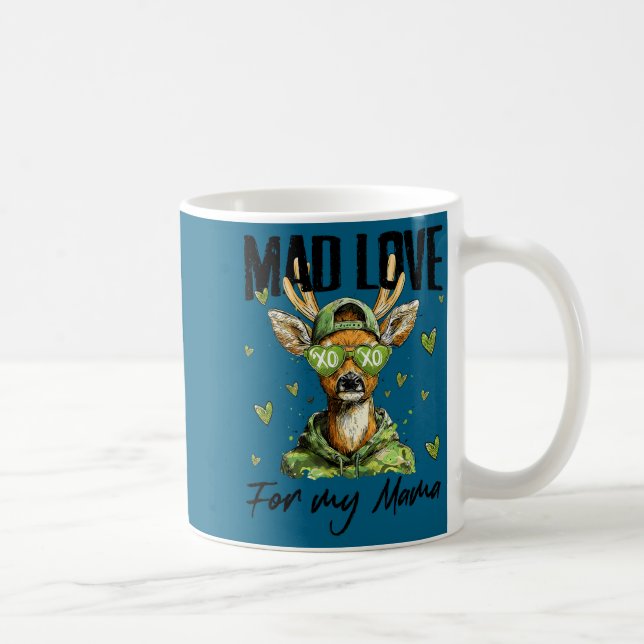 Taza De Café Mad Retro Love For My Mama Deer Hunting Happy Vale (Derecha)