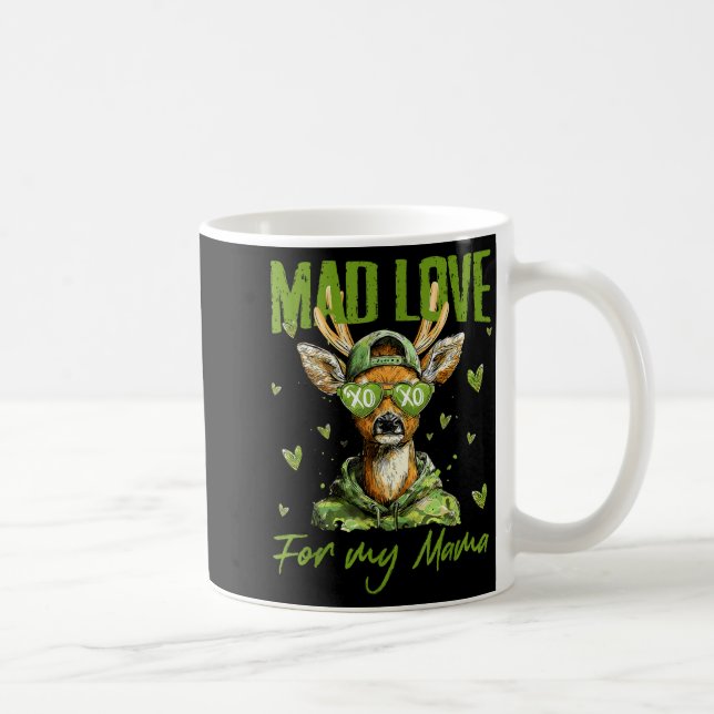 Taza De Café Mad Retro Love For My Mama Deer Hunting Happy Vale (Derecha)