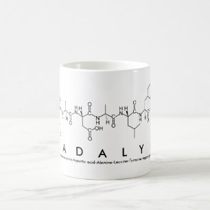 Taza De Café Madalyn peptide nombre mug