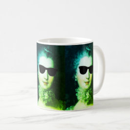 Taza De Café ♥ Madame de Pompadour with sunglasses crazy ♥