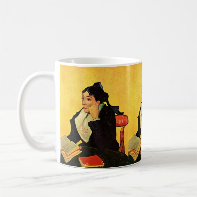 Taza De Café Madame Ginoux con libros de Vincent van Gogh (Izquierda)