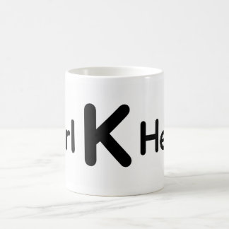 Taza De Café Mädchen auf der Gänseblümchen-Wiese – Minimalistis