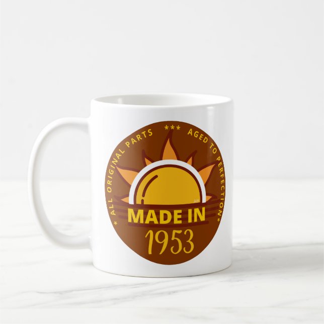 Taza De Café MADE EN 1953 regalo de cumpleaños divertido (Izquierda)