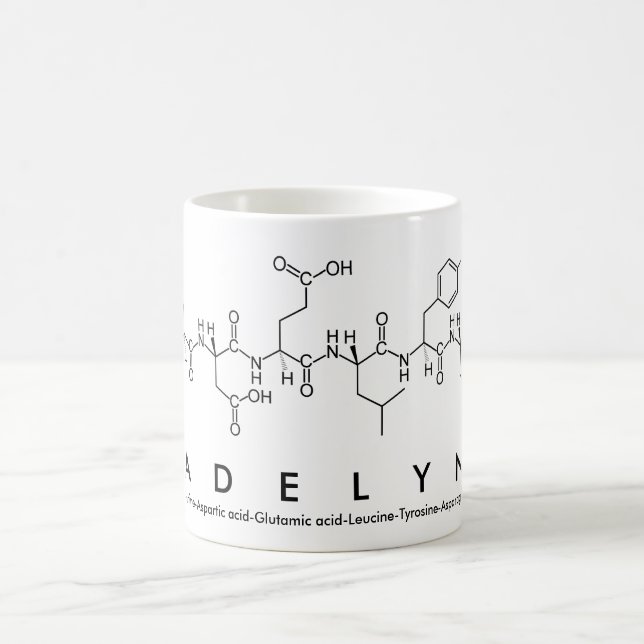 Taza De Café Madelynn peptide nombre mug (Centro)