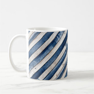 Taza De Café Madera de franja azul patriótica
