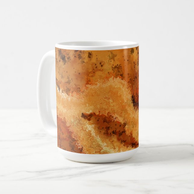 Taza De Café Madera elegante veteada (Anverso izquierdo)