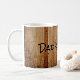 Taza De Café Madera Personalizada Rústica País Marrón Negro Pap