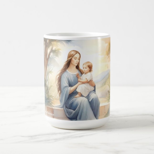 Taza De Café Madonna con el niño Jesús (Centro)