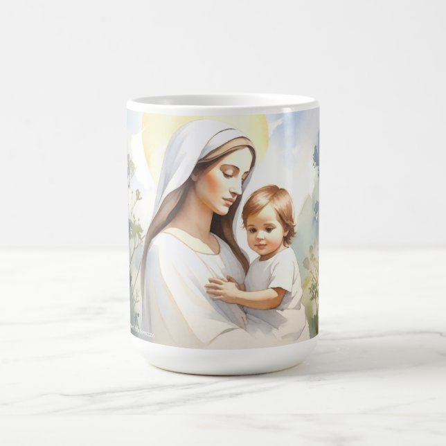 Taza De Café Madonna con el niño Jesús (Centro)