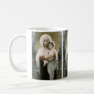 Taza De Café Madonna de las Rosas de William-Adolphe Bouguereau