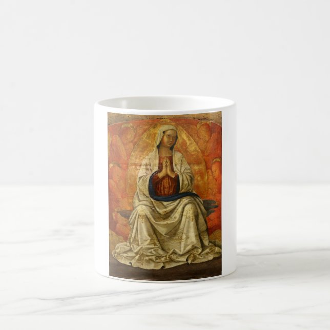 Taza De Café Madonna en Gloria (Virgen María Enstronada) (Centro)