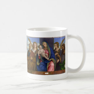 Taza De Café Madonna y niño con los santos