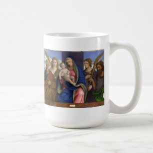 Taza De Café Madonna y niño con los santos